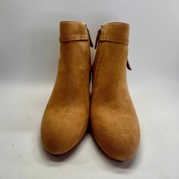 Kate Spade Knott Mid Suede Boot Size 8.5B Light Fawn Round Toe Ankle Boots - Picture 2 of 16